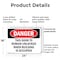 Signmission This Door To Remain Unlocked When Building, 24 in W x Rectangle, Plastic OS-2PACK-DS-P-1824-L-2272 - alternate 5